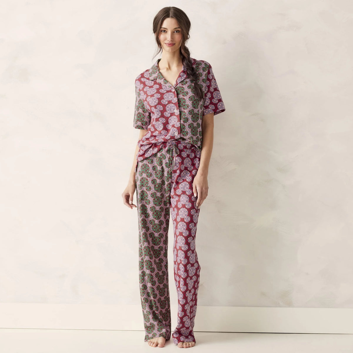 Disney Button-Down Pajama Set